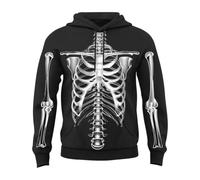 Generisch Sudadera con capucha estampada de material suave con bolsillo frontal para comodidad casual y estilo callejero