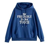 Generisch Sudadera con capucha informal con bolsillo frontal de gran tamaño, manga larga, sudadera de forro polar acogedor, ajuste holgado, capa de invierno cálida, aspecto callejero cómodo, parte