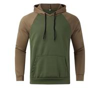 Generisch Sudadera con capucha para hombre Código Europeo Comercio Exterior Nuevos Hombres Capucha Polar Pareja Sudadera con Capucha, verde, XL