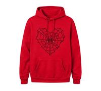 Generisch Sudadera con capucha para hombre con estampado de telaraña oscura, sudaderas con capucha de estilo calle, tendencia de gran tamaño, informal, Y2K, cálido, con cremallera, sudadera con