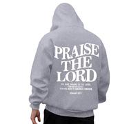 Generisch Sudadera con capucha para hombre Jesus Loves You con capucha, estampado alfabeto, sudadera de manga larga, informal, suelta, con bolsillo, jersey de gran tamaño, suave Y2K, cálido, tiempo