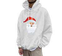 Generisch Sudadera con capucha para hombre o mujer, diseño gráfico en 3D, sudadera de forro polar con bolsillos, Blanco, 3XL