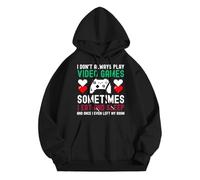 Generisch Sudadera con capucha para hombre, sudadera con capucha regular, ropa de calle, básica, sudadera de manga larga, clásica, sudadera con capucha, informal, primavera, otoño, invierno, Negro