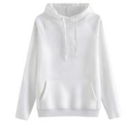 Generisch Sudadera con capucha para mujer, color rojo, sudadera con capucha para mujer, de algodón de gran tamaño, cómoda, informal, monocolor, básica, manga larga, tallas grandes, sudadera con