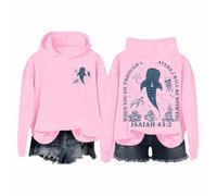 Generisch Sudadera con capucha para mujer, moderna e informal, con diseño cristiano, para mujer, invierno, uso diario, Rosa., XL