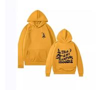 Generisch Sudadera con capucha para mujer, para camping, informal, cuello redondo, cómoda de manga larga, para el tiempo libre, moda, amarillo, XXL
