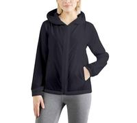 Generisch Sudadera con capucha para mujer, variantes de color, sudadera con capucha, manga larga, capucha, estilo deportivo, informal, fitness, entrenamiento básico, Negro , L