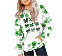 Generisch Sudadera con capucha para niña con estampado de St Day, de forro polar, verde, 5-6 años