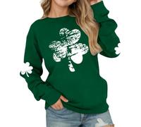 Generisch Sudadera con capucha para niña de St Day, de manga larga, con estampado de forro polar suave, parte superior informal para la escuela, ocio al aire, verde, 13-14 años