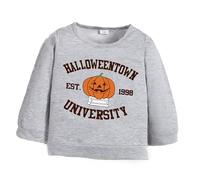 Generisch Sudadera con capucha para niños Ropa de niños Masculino Otoño e Invierno Nuevo Halloween Dress Up Calabaza Estampado Suéter Casual Deportes Sudadera Playmobil 1 2 3, gris, 4-5 años