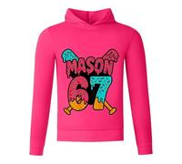 Generisch Sudadera con capucha para niños y niñas, chándal con capucha, sudadera y pantalón de ocio, conjunto de ropa para el hogar, versátil, juego de ropa de calle, Estilo/P07 Rosa Fuerte, 15-16