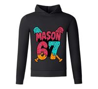 Generisch Sudadera con capucha para niños y niñas, chándal con capucha, sudadera y pantalón de ocio, conjunto de ropa para el hogar, versátil, juego de ropa de calle, Estilo/P01 Negro, 15-16 años