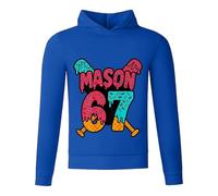 Generisch Sudadera con capucha para niños y niñas, chándal con capucha, sudadera y pantalón de ocio, conjunto de ropa para el hogar, versátil, juego de ropa de calle, Estilo/P04 Azul, 15-16 años