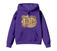 Generisch Sudadera con capucha para niños y niñas, con texto en alemán "Ich Haber sobrevivido a los 67+33 días escolares", morado, 10-11 años