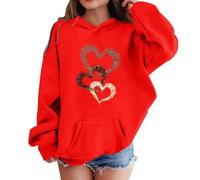 Generisch Sudadera con capucha para niños y niñas, tiempo libre, básica, sudadera de manga larga, sudadera de manga larga, sudadera para niños, unisex, para deporte, exterior, chaqueta de entretiempo