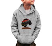 Generisch Sudadera con diseño de dinosaurios para niños y niñas, sudadera con capucha de manga larga para invierno, ropa para niños de 3 a 14 años, gris, 3-4 años