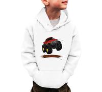 Generisch Sudadera con diseño de dinosaurios para niños y niñas, sudadera con capucha de manga larga para invierno, ropa para niños de 3 a 14 años, Blanco, 5-6 años