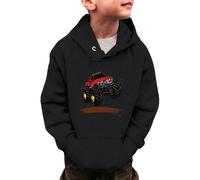 Generisch Sudadera con diseño de dinosaurios para niños y niñas, sudadera con capucha de manga larga para invierno, ropa para niños de 3 a 14 años, Negro , 7-8 años