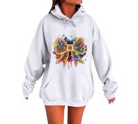 Generisch Sudadera de Navidad para mujer, divertida sudadera de Navidad para mujer, tallas grandes, sudadera con capucha con motivo navideño, sudadera con capucha, sudadera de manga larga, sudadera