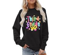 Generisch Sudadera Mujer Tallas Grandes - Jersey de Punto Mujer Otoño Impreso Jersey Adolescente Juvenil Campus Top Colorido Jersey Streetwear Suéter Sudadera Moderna Manga Larga Casual Chaqueta de