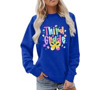 Generisch Sudadera Mujer Tallas Grandes - Jersey de Punto Mujer Otoño Impreso Jersey Adolescente Juvenil Campus Top Colorido Jersey Streetwear Suéter Sudadera Moderna Manga Larga Casual Chaqueta de
