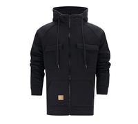 Generisch Sudadera para chicos 176 con capucha para hombre, suéter informal, manga larga, ropa de calle con varios bolsillos, ligera y cómoda para el uso diario, sudadera para hombre, color rojo