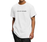 Generisch Sudadera para hombre con texto en alemán "Liebe Person hinter Motiv die Welt ist ein besserer Ort mit dir du bist genug Hoodie Hoodie Der Hop Pullover, Blanco, XL