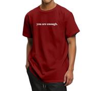 Generisch Sudadera para hombre con texto en alemán "Liebe Person hinter Motiv die Welt ist ein besserer Ort mit dir du bist genug Hoodie Hoodie Der Hop Pullover, Vino, XL