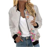 Generisch Sudadera para mujer, chaqueta bomber para mujer, chaqueta de entretiempo, chaqueta funcional, chaqueta de peluche, chaqueta para exteriores, chaqueta para el tiempo libre, adolescentes