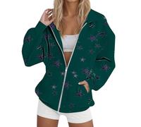 Generisch Sudadera para mujer con capucha con cremallera, sudadera de gran tamaño Y2K, chaqueta de entretiempo, chaqueta de forro polar, para el tiempo libre, informal, sudadera con capucha para mujer