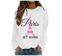 Generisch Sudadera para mujer con motivación God is Greater Than The Highs and Lows con estampado de frases de manga larga, cómoda y suave, Blanco, S