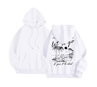 Generisch Sudadera para mujer, manga larga, variantes de color, camiseta de manga larga, sin capucha, jersey para mujer, otoño, manga larga, color block, Sudaderas con capucha D3-blanco, XL