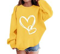 Generisch Sudadera para niña con diseño de corazón, sudadera con capucha de manga larga de algodón, chaqueta para niños, ropa suave y cómoda, informal, sudadera de invierno con bolsillo, sudadera para