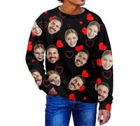 Generisch Sudadera unisex sin para parejas con mensaje personal, aspecto informal para el día a día, ideal para el día de San Valentín, versátil, combinable, corte cómodo para el tiempo libre al aire