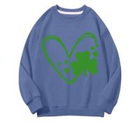 Generisch Sudaderas de cuello redondo para niñas y niños Primavera y Otoño San Día Medio y Grande Children's Sudaderas Retro Personality 2D Impresión Children's Casual Sudadera Negra Niñas Suéter