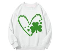 Generisch Sudaderas de cuello redondo para niñas y niños Primavera y Otoño San Día Medio y Grande Children's Sudaderas Retro Personality 2D Impresión Children's Casual Sudadera Negra Niñas Suéter
