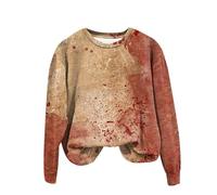 Generisch Sudaderas para mujer con gráfico de palabras para mujer sudadera con humor sarcástico Halloween suéter estampado suave sudadera mujer sudadera con capucha negro mujer sin, Rosa claro., M