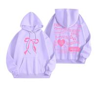 Generisch Suéter con cuello tubular sudaderas con capucha para mujer sudaderas con texto gráfico de palabras - Sudaderas de moda Prendas Preppy Ropa Preppy Manga Larga Sudaderas Tops Disfraz de Muerte