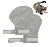 Generisch Sugar Glider Bonding Mitt Bite Proof Soft Mitt 2 Pieces Calming Sleeping Glove for Sugar Gliders Hedgehogs Hamsters Squirrels Bunny Puppy Bird Kitten Chicks Grooming Sleeping Care