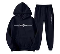 Generisch Suite Bag - Conjunto de sudadera con capucha y pantalones de chándal para hombre, estilo informal, con letras impresas, para uso diario, gimnasio, correr, ropa de calle, chaleco plateado