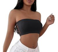 Generisch Sujetador acolchado sin cables para mujer con cobertura completa y función de corrección contra los senos colgantes, Negro , M