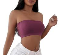 Generisch Sujetador acolchado sin cables para mujer con cobertura completa y función de corrección contra los senos colgantes, Rosa intenso., S