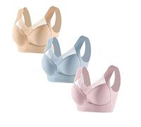 Generisch Sujetador cómodo Wohlivia corrector de postura, sujetador cómodo sin aros Wohlivia, diseño ergonómico, transpirable con fuerte fuerza de apoyo Healthlift Comfort BH, D4, 3XL