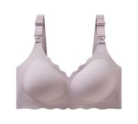 Generisch Sujetador de lactancia materna con soporte post-embarazo con soporte lateral para levantamiento y diseño de lactancia, morado, XXL