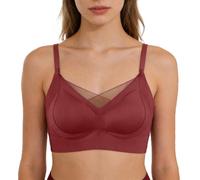 Generisch Sujetador deportivo push up- ropa interior sin costuras para mujer, cómodo sujetador suave transpirable en tallas grandes casual