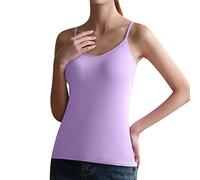 Generisch Sujetador sin aros, largo deportivo, push up, cuello en V, camisa, cami, largo, transpirable, ajustado, cómodo, camiseta interior