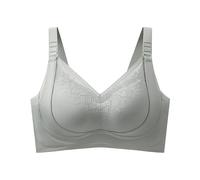 Generisch Sujetador sin costuras con copas firmes sin aros para senos colgantes, ajustable y cómodo para cada día, Verde claro., 3XL