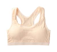 Generisch Sujetadores de entrenamiento para niñas adolescentes ropa interior suave cómoda sujeción diario escuela, beige, 13-18 años