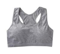 Generisch Sujetadores de entrenamiento para niñas adolescentes ropa interior suave cómoda sujeción diario escuela, gris, 13-18 años
