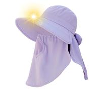 Generisch Sun Hat | UV Protection Wide Brim Bucket Hat,Breathable Visor Fishing Accessories with Face Cover Neck Flap for Hiking Camping Beach Travel